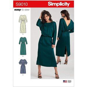 Simplicity Sewing Pattern S9010 Dress Misses‎ Size 14-22